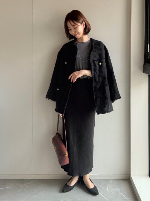 ツイードジャケットを羽織ってデートにもぴったり！