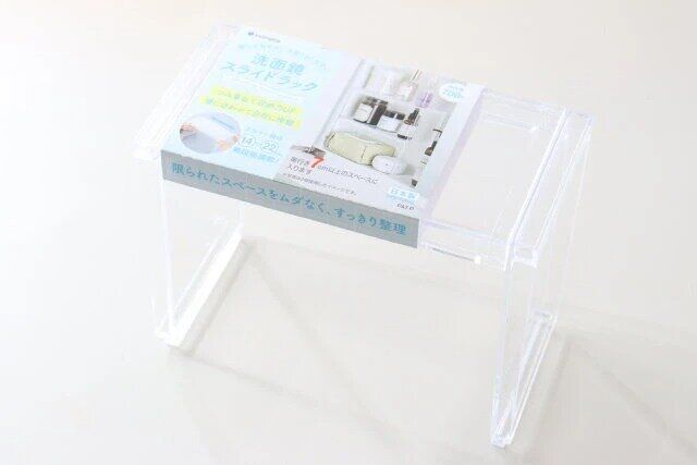 セリア 洗面鏡スライドラック パッケージ