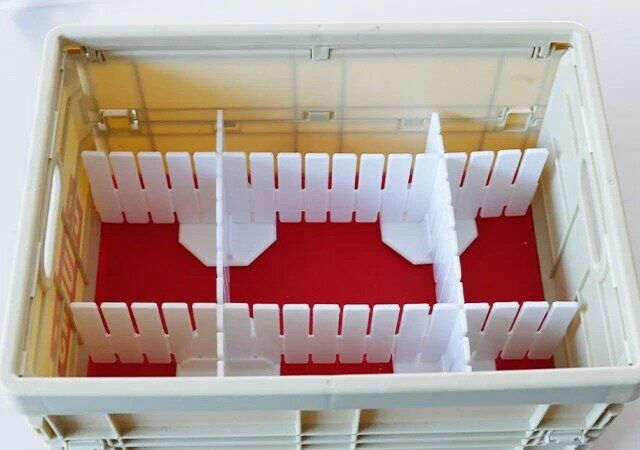 ダイソーの仕切り板補助スタンドは引き出しの整理に便利