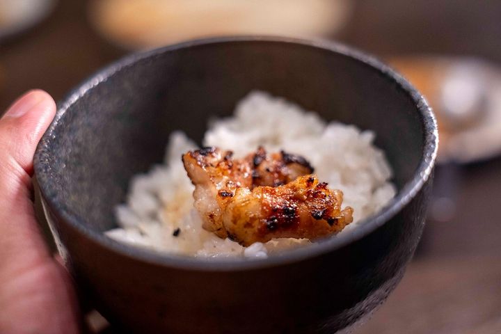 ホルモンとライス