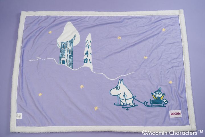 シープボアひざ掛け パープル