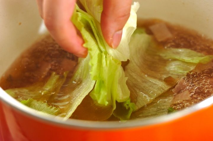 レタスのスープの作り方2