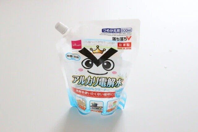 ダイソー アルカリ電解水クリーナー 詰め替え落ち落ちV 500ml パッケージ