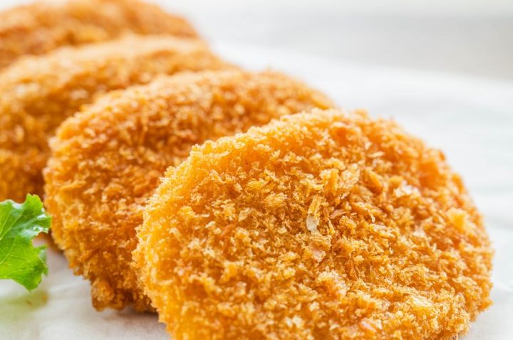 並んだコロッケ サクサク