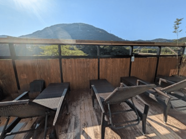 温泉からの景色