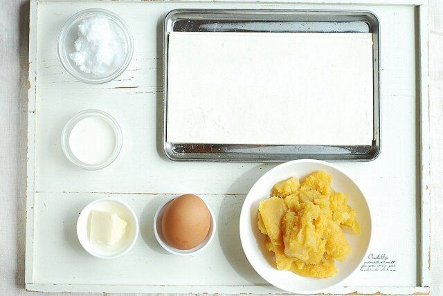 スイートポテトパイの材料