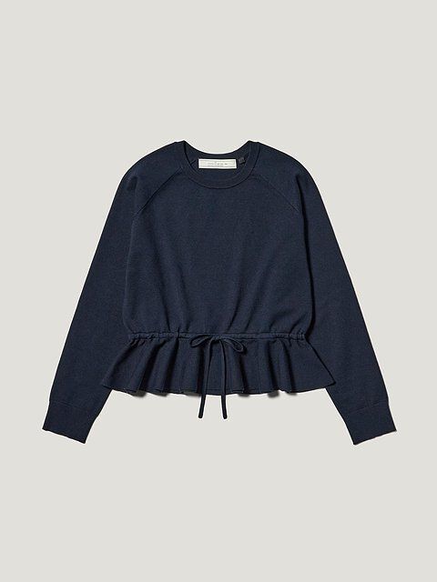 GUrokhコラボのペプラムニットプルオーバー