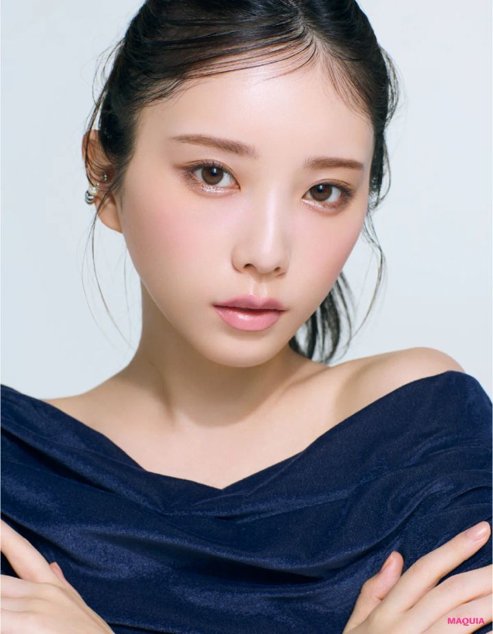 単色アイシャドウ ブラウンメイク 秋メイク 乃木坂46 与田祐希