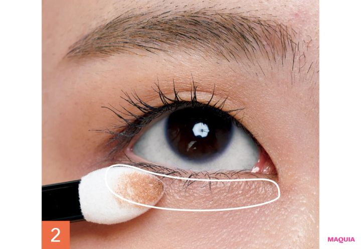 アイメイク 一重 長井かおり シャネル レ キャトル オンブル ブトン 219 下まぶた 涙袋