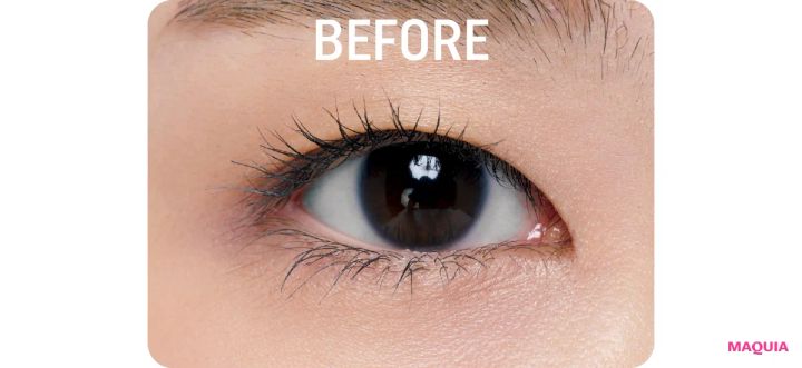 アイメイク 一重 長井かおり シャネル レ キャトル オンブル ブトン 219 ビフォー