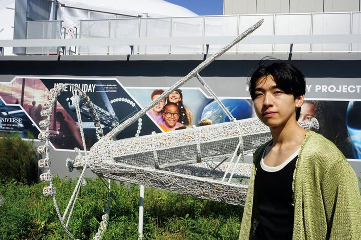 ガンプラのランナーで作ったスペースコロニーの模型！