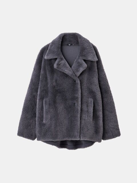 2025秋冬plstフェザーヤーンニットコート