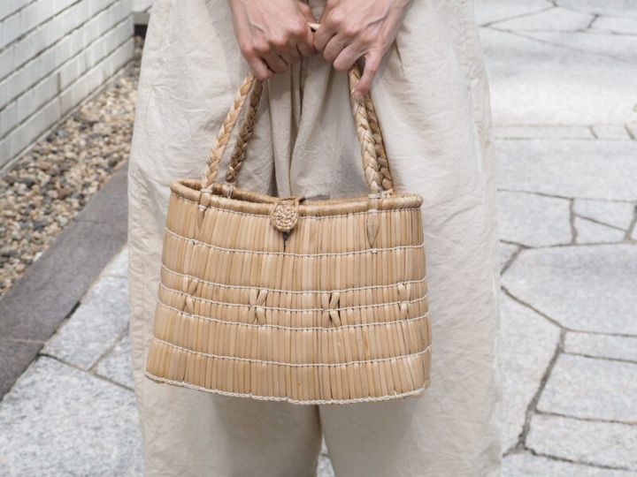 蒜山のがま細工かごバッグ