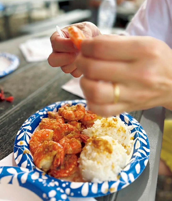 「ジョバンニ」のガーリックシュリンプ