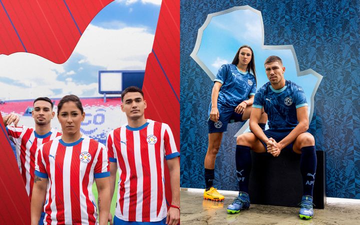 日本代表と対戦するパラグアイの最新ユニフォームをご紹介！デザインは「楽器」と「川」