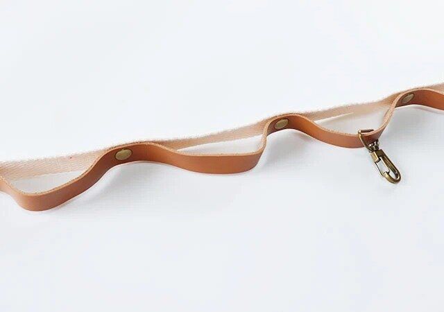 ダイソーのハンギングチェーン（レザー風、収納ポーチ付）1