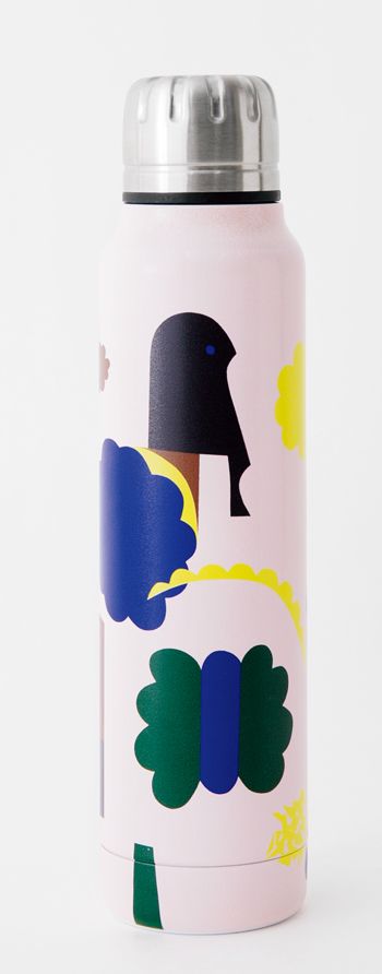 「ミナ ペルホネン」のテキスタイルをプリントした水筒でお出かけしよう♪【こどモノ10月号】の画像1