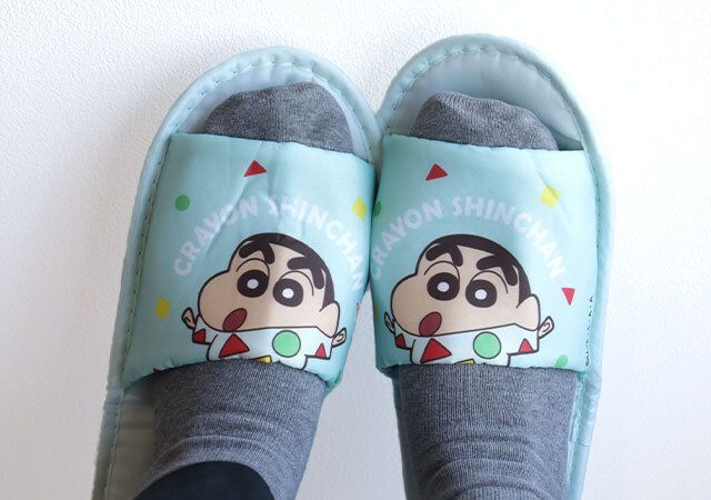 携帯用スリッパCSパジャマ 着用