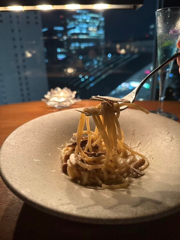 レストラン「梅田ブルーバード」のパスタ