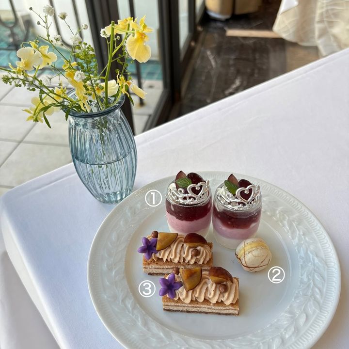 ぶどうと栗のパープルアフタヌーンティー～princess purple～