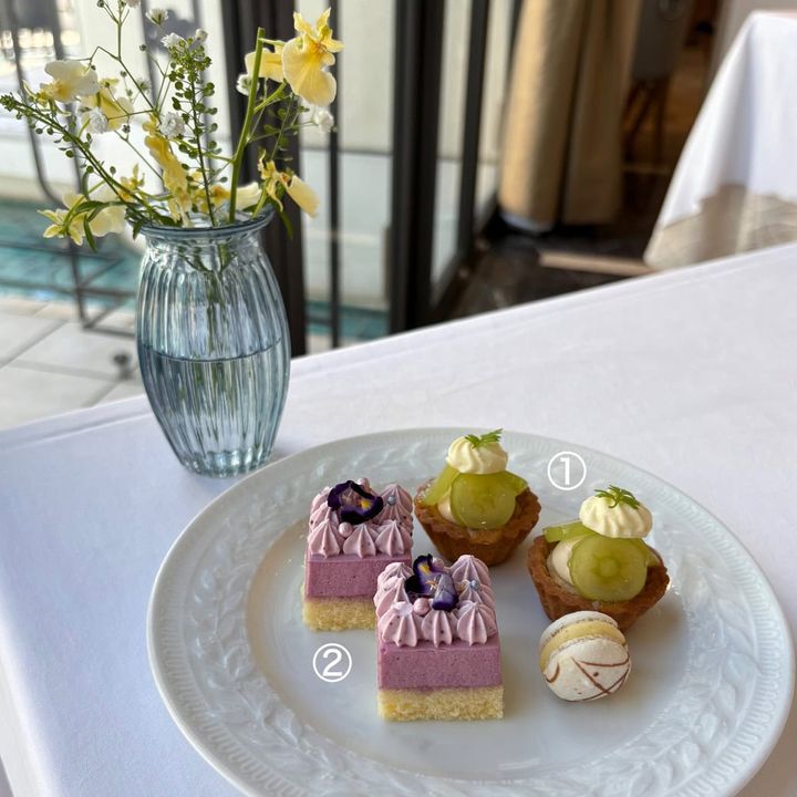 ぶどうと栗のパープルアフタヌーンティー～princess purple～