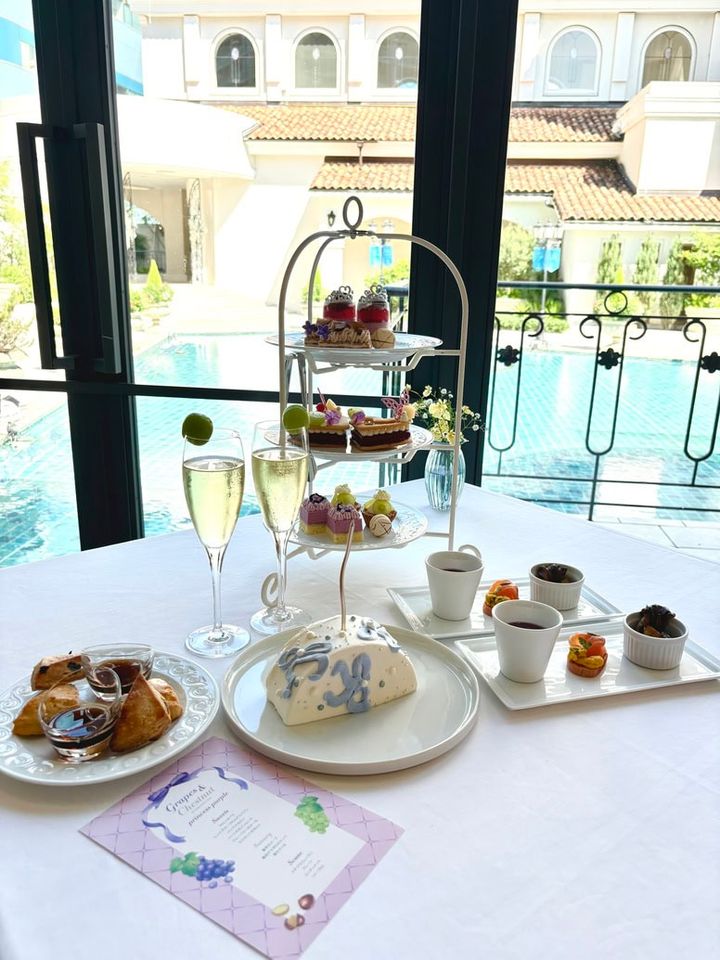 ぶどうと栗のパープルアフタヌーンティー～princess purple～