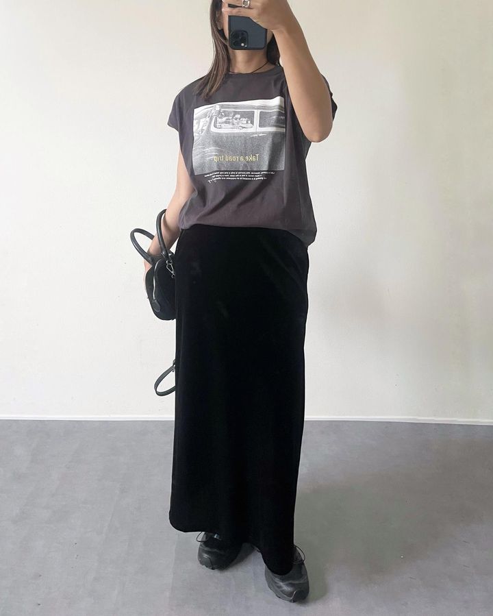 画像: 半袖でも秋らしく