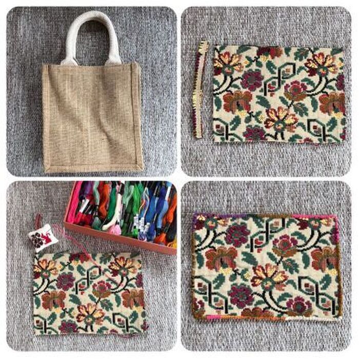 【無印良品】シンプルなジュートバッグがおしゃれに大変身！今すぐマネしたい簡単リメイク♡