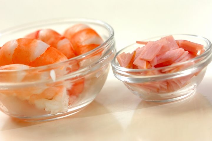 中華風ふわふわ茶碗蒸しの下準備2