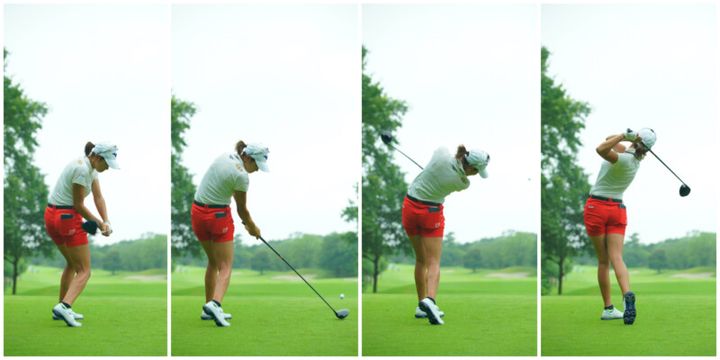 原英莉花のドライバースイングを解説！女子プロが教えます 