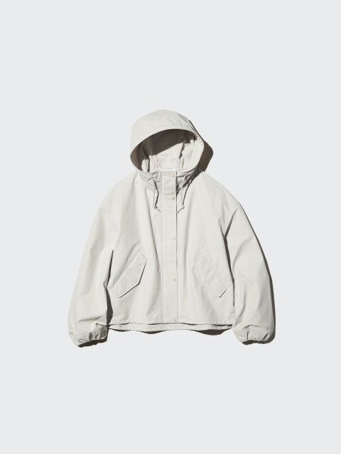 コットンブレンドショートパーカ