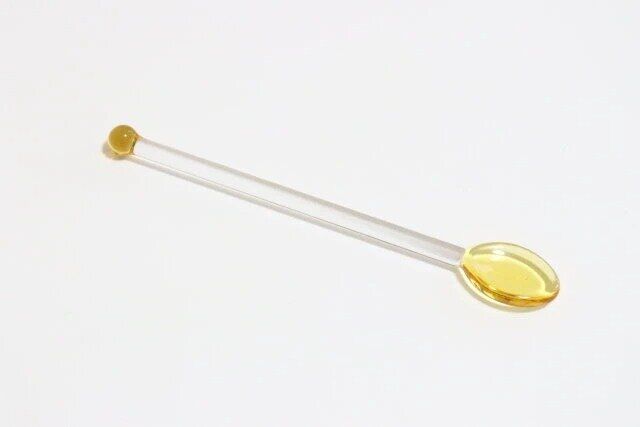 セリアのガラススプーンH14cm