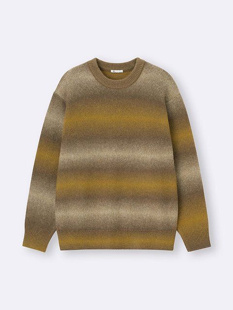 GUのパフニットグラデーションプルオーバー