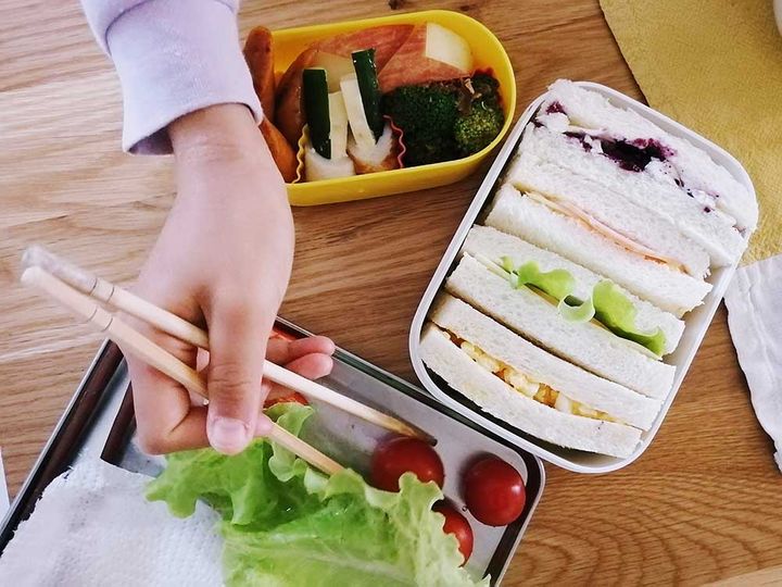 サンドイッチ弁当を作る