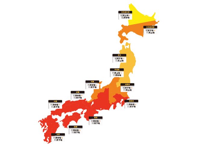 【2025年最新】紅葉ツーリングの見頃予測｜今年は平年より遅めに色づく!?