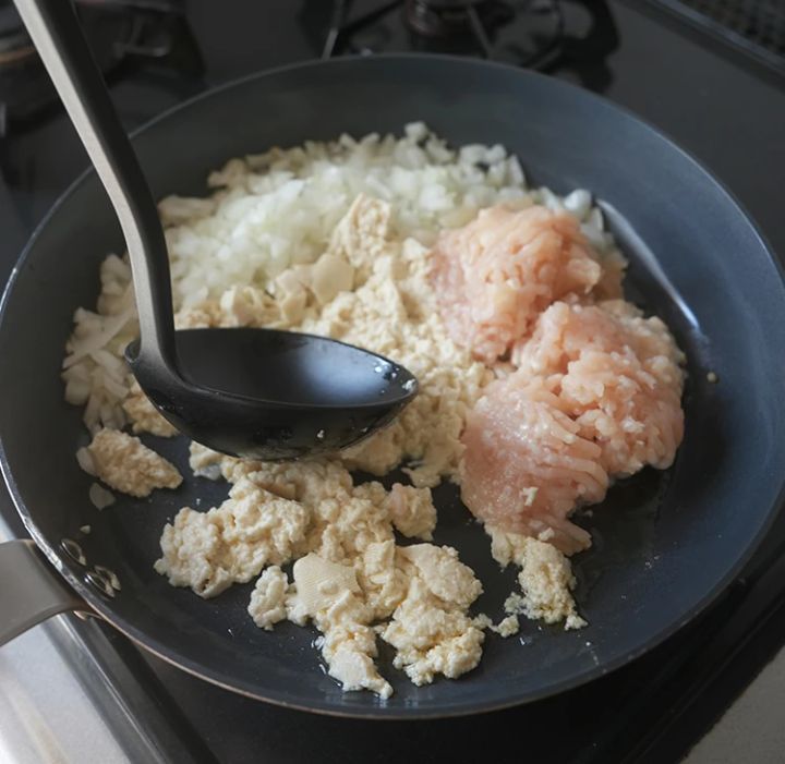 ももせ レシピ 韓国料理 韓国風そぼろ丼 2