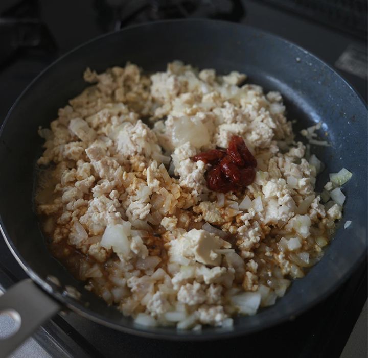 ももせ レシピ 韓国料理 韓国風そぼろ丼 3