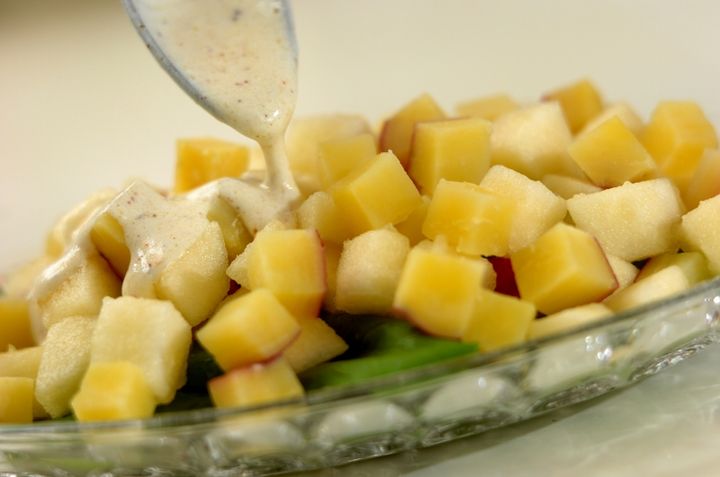 秋のサラダの作り方1