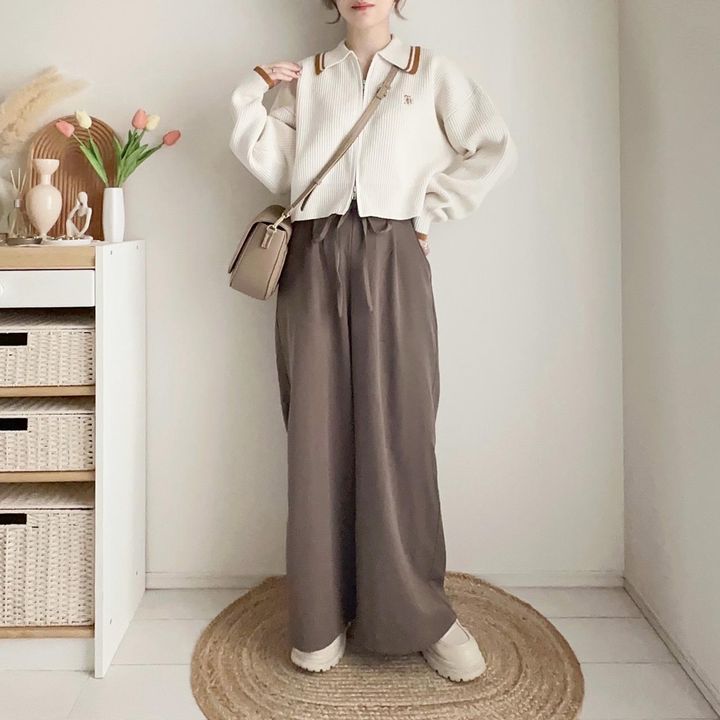 画像: ニット合わせで秋冬仕様