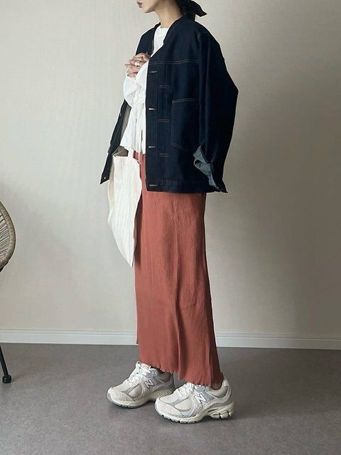 デニムジャケットコーデ3