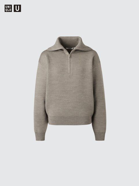 2025ユニクロ秋コラボダブルフェイスハーフジップセーター