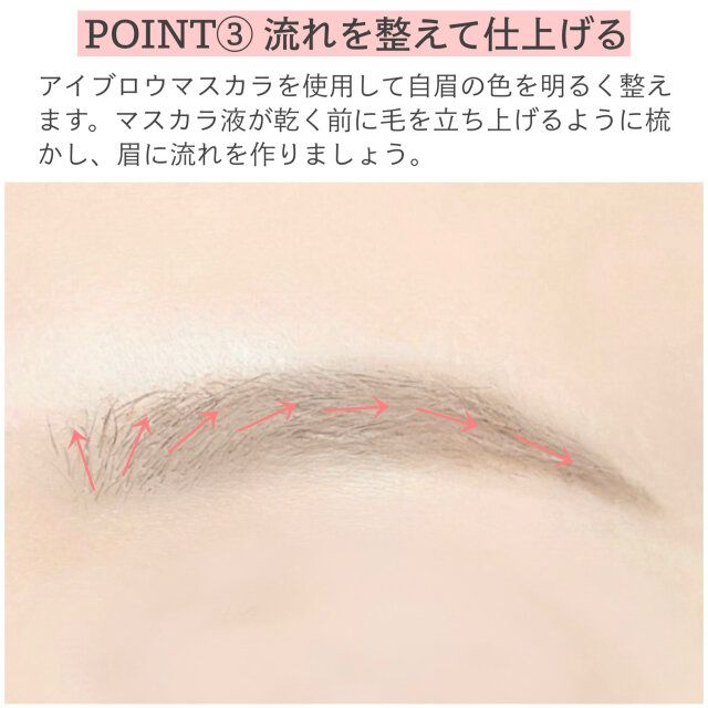 POINT③流れを整えて仕上げる