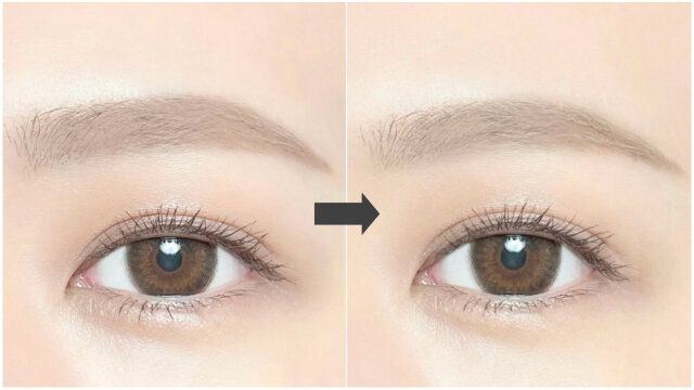 眉メイク ビフォー アフター