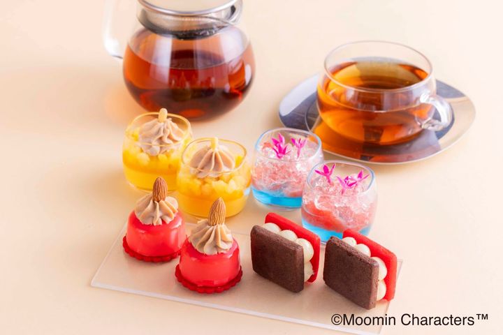 「リトルミイのアフタヌーンティー」 スイーツメニュー（一部）