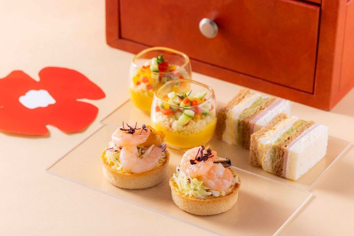 「リトルミイのアフタヌーンティー」 セイヴォリーメニュー（一部）