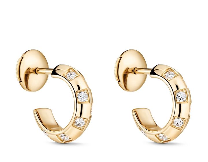 「ル ダミエ ドゥ ルイ・ヴィトン」ピアス（YG×ダイヤモンド）¥770,000