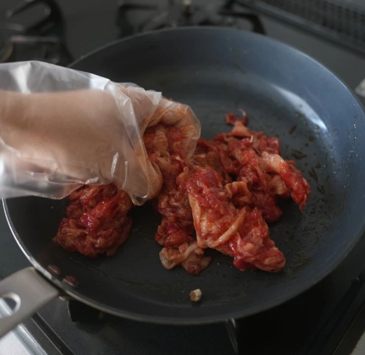 ももせ レシピ 韓国料理 牛肉と豆もやしのプルコギ風炒め 作り方 1