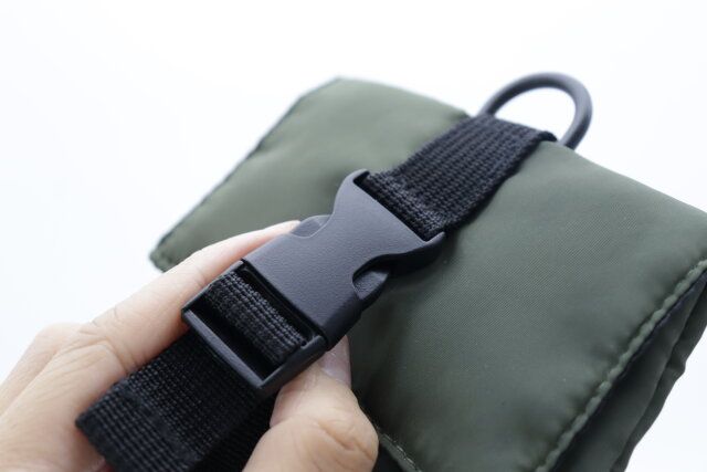 中わたスクエアマルチポーチ バックル