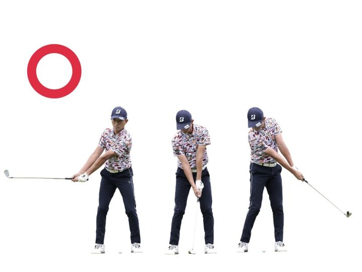 飛び系アイアンでは飛ばす意識よりも横から当てる意識が大事！