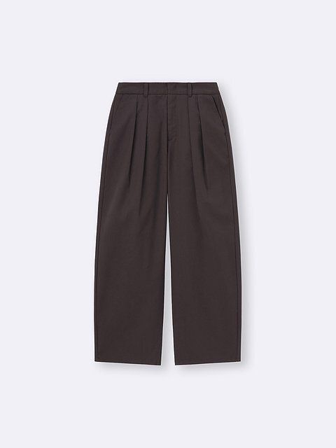 GUのチノバレルレッグタックパンツ